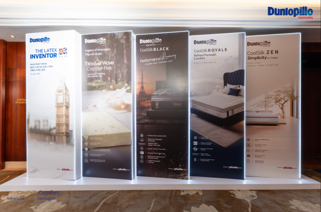 Dunlopillo ra mắt CoolSilk Comfort hướng đến ‘giấc ngủ thượng lưu’