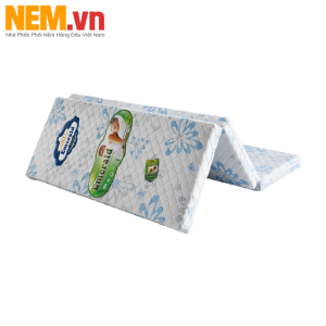 NỆM GẤP 3 BÔNG ÉP EMERALD VẢI GẤM, CÓ CHẦN, BẢO HÀNH 15 NĂM