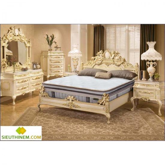 NỆM LÒ XO CAO CẤP LÓT CAO SU DUNLOPILLO - ELIZABETH